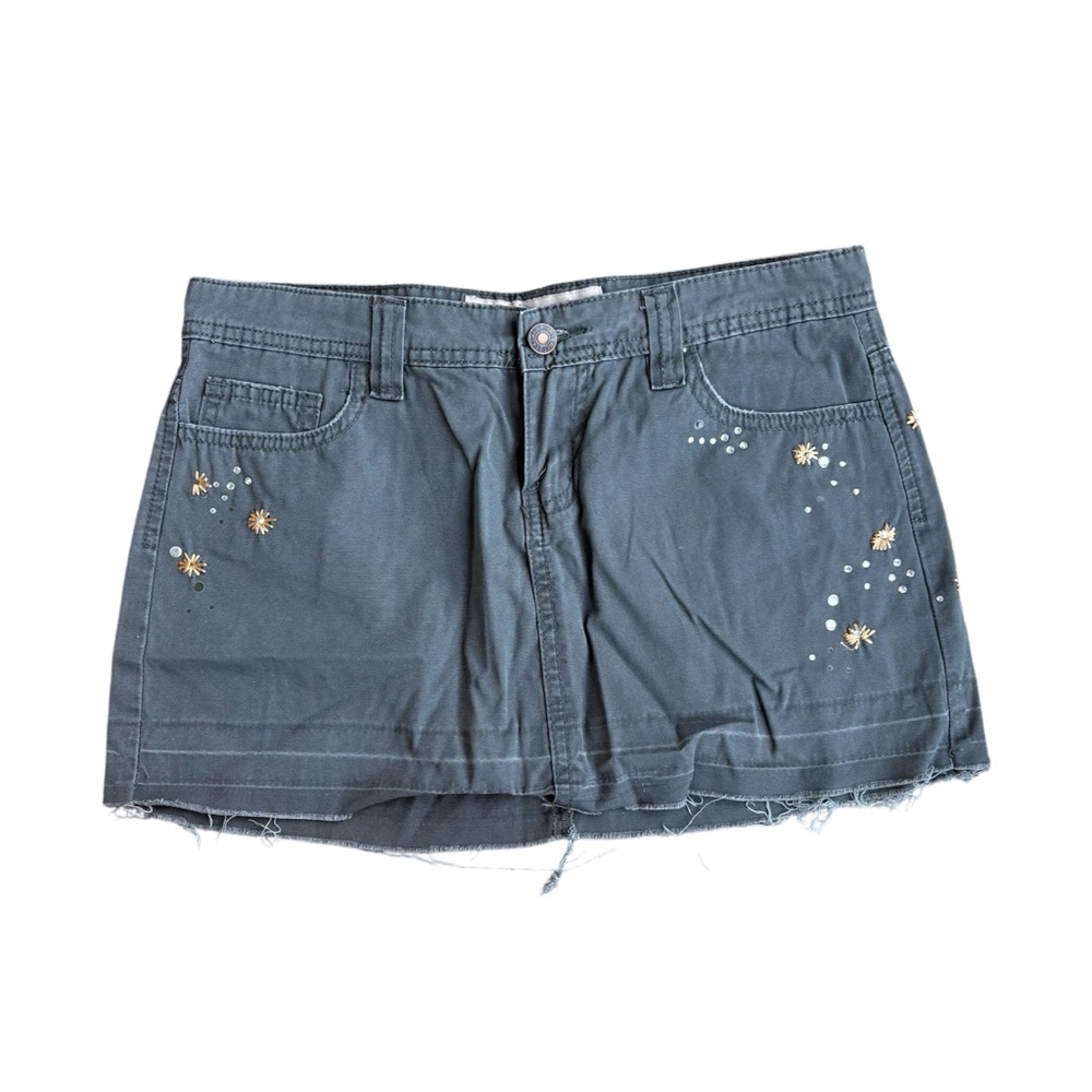Wet Seal Vintage Embroidered Mini Skirt
